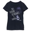 Girl_s NASA This Future Astronaut Is Turning 8 Outline Sketch T-Shirt
