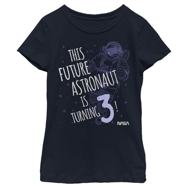 Girl_s NASA This Future Astronaut Is Turning Outline Sketch T-Shirt