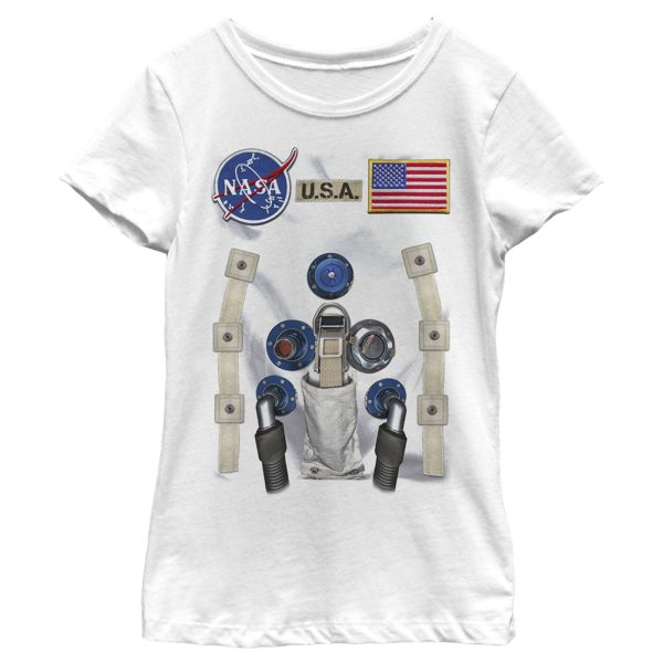 Girl_s NASA U.S.A. Astronaut Suit Costume T-Shirt