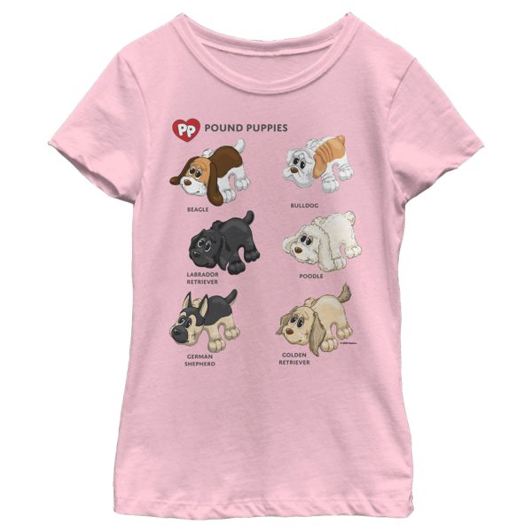 Girl_s Pound Puppies Puppy Chart T-Shirt