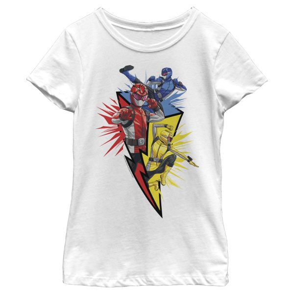 Girl_s Power Rangers Beast Morphers Lightning Bolt T-Shirt