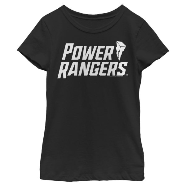 Girl_s Power Rangers Classic Lightning Bolt Logo T-Shirt