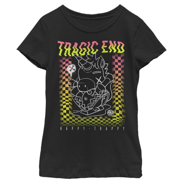 Girl_s R.I.P. Rainbows in Pieces Retro Happy Trappy Tragic End T-Shirt