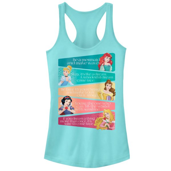 Junior_s Disney Princesses Advice Racerback Tank Top