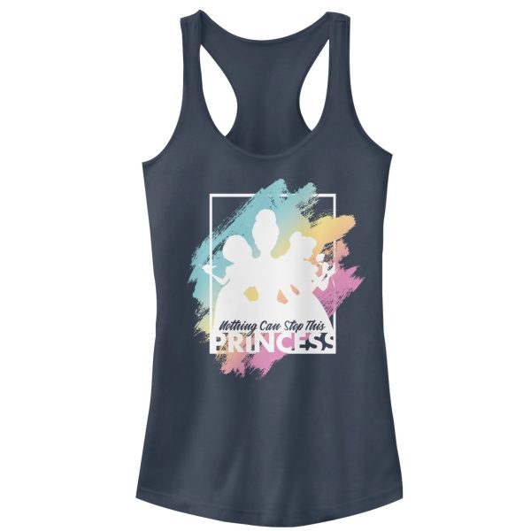 Junior_s Disney Princesses Can_t Stop this Princess Racerback Tank Top