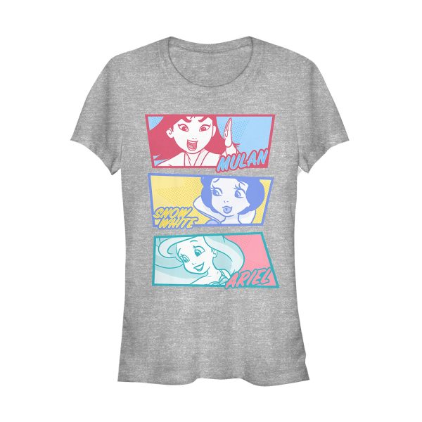 Junior_s Disney Princesses Cartoon Panels T-Shirt