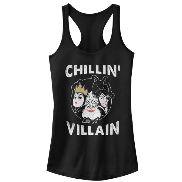 Junior_s Disney Princesses Chillin_ Like a Villain Frame Racerback Tank Top