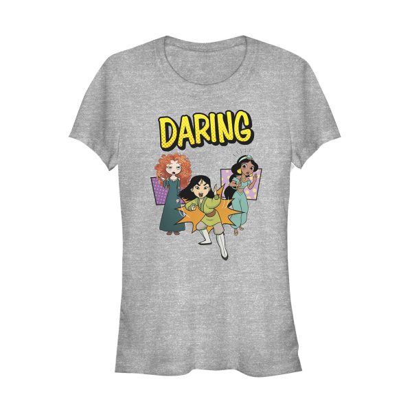 Junior_s Disney Princesses Daring Trio Pop Art T-Shirt