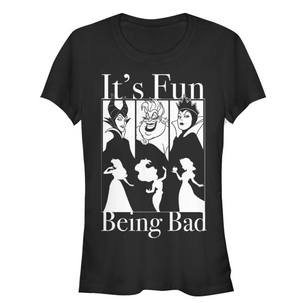 Junior_s Disney Princesses Fun Being Bad Wicked Witches T-Shirt