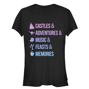 Junior_s Disney Princesses Keywords T-Shirt