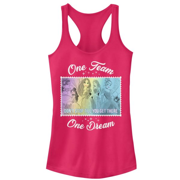 Junior_s Disney Princesses One Team Racerback Tank Top