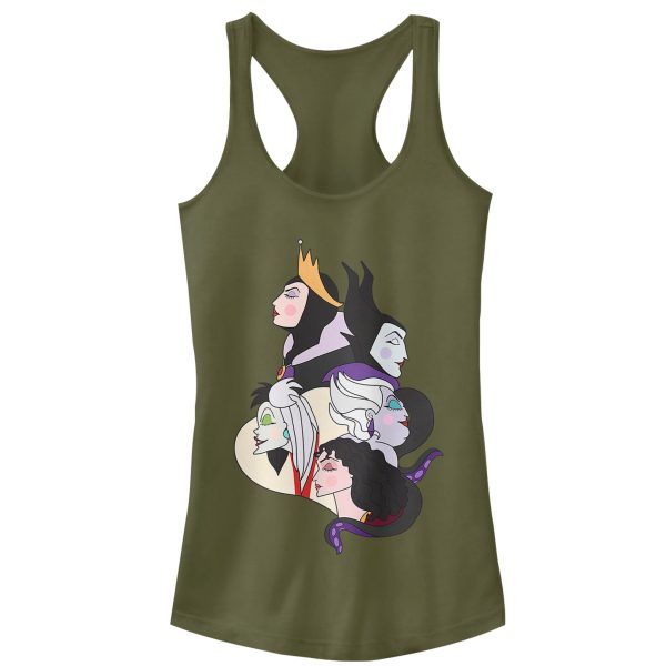 Junior_s Disney Princesses Wicked Witch Profiles Racerback Tank Top