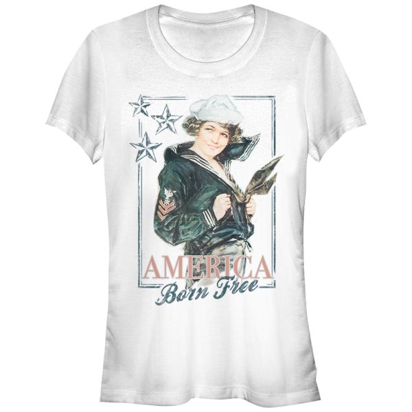 Junior_s Lost Gods America Born Free T-Shirt