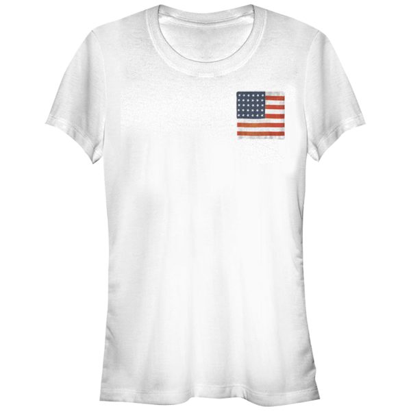 Junior_s Lost Gods American Flag Square T-Shirt