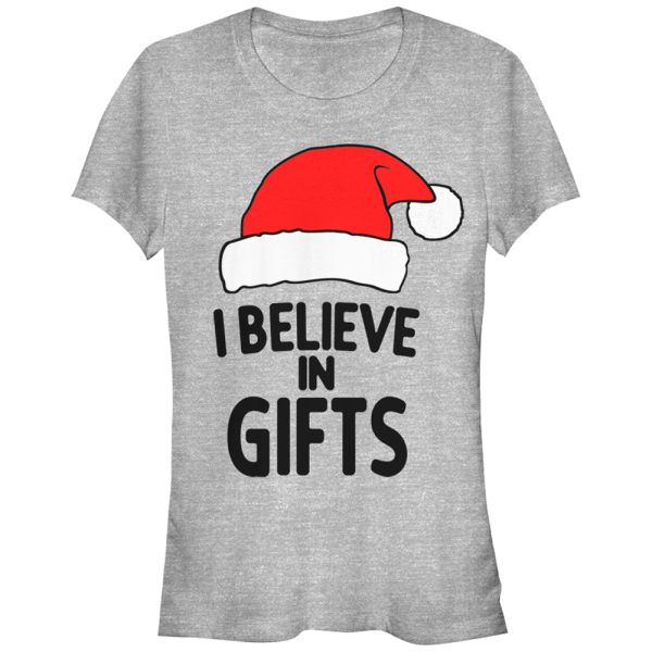 Junior_s Lost Gods Christmas Believe in Gifts T-Shirt