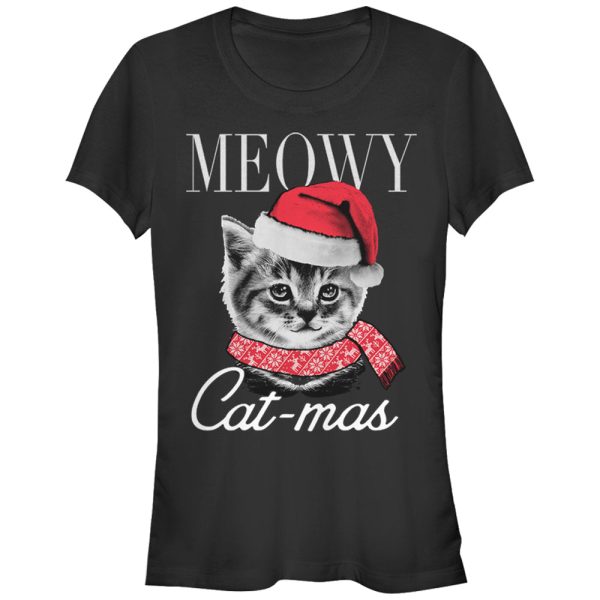 Junior_s Lost Gods Christmas Cat Meowy Catmas T-Shirt