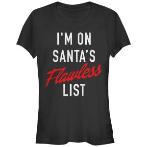 Junior_s Lost Gods Christmas Santa_s Flawless List T-Shirt