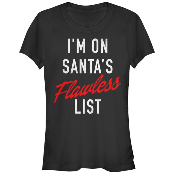 Junior_s Lost Gods Christmas Santa_s Flawless List T-Shirt