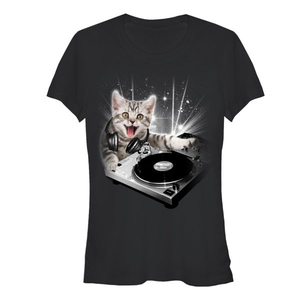 Junior_s Lost Gods DJ Space Kitten T-Shirt