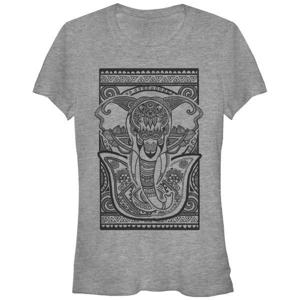 Junior_s Lost Gods Elephant Tribal Print T-Shirt