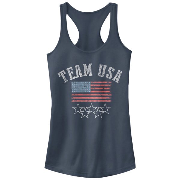 Junior_s Lost Gods Fourth of July Go Team USA Racerback Tank Top