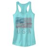 Junior_s Lost Gods Fourth of July USA Flag Stars Racerback Tank Top