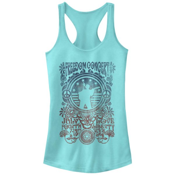 Junior_s Lost Gods Freedom Concert July Fourth Racerback Tank Top