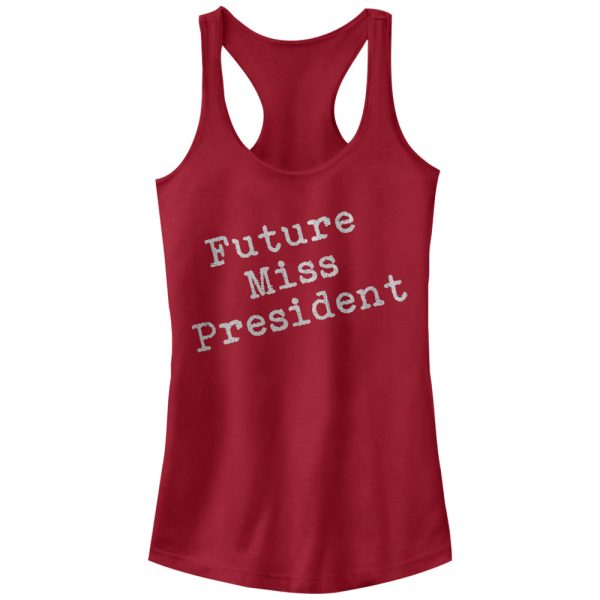 Junior_s Lost Gods Future Miss President Racerback Tank Top