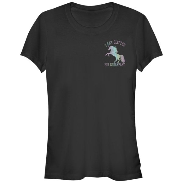 Junior_s Lost Gods Glitter Breakfast Unicorn T-Shirt