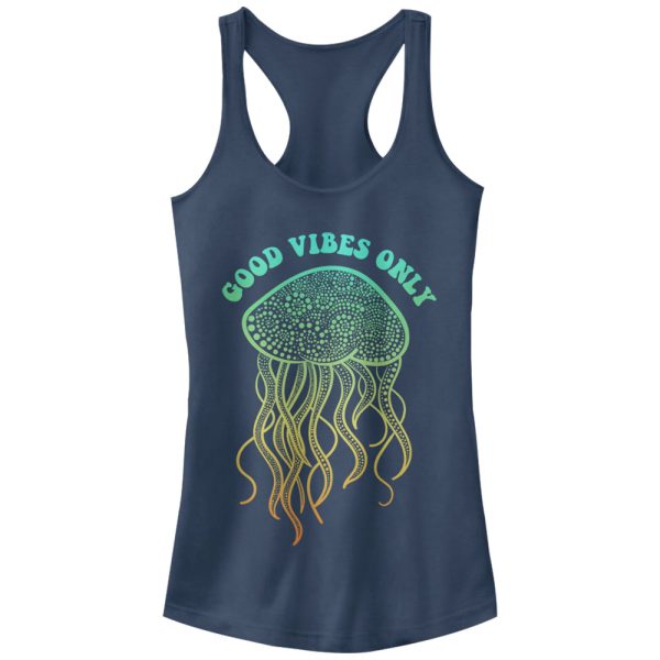 Junior_s Lost Gods Good Vibes Jellyfish Racerback Tank Top