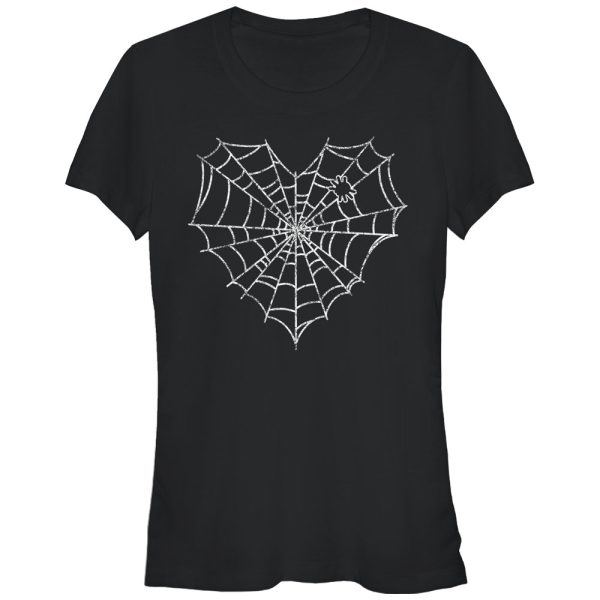 Junior_s Lost Gods Halloween Heart Spider Web T-Shirt