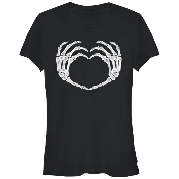 Junior_s Lost Gods Halloween Skeleton Heart Hands T-Shirt