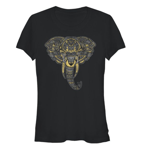 Junior_s Lost Gods Henna Elephant Face T-Shirt