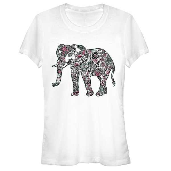 Junior_s Lost Gods Henna Elephant T-Shirt