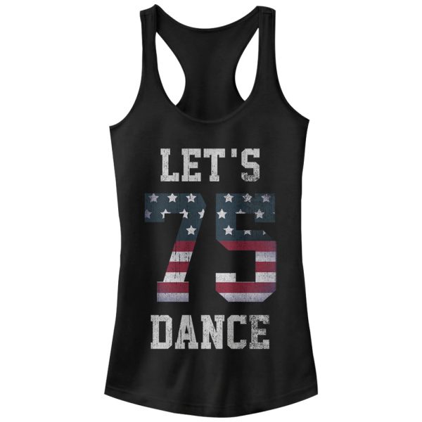 Junior_s Lost Gods Let_s Dance 75 American Flag Racerback Tank Top