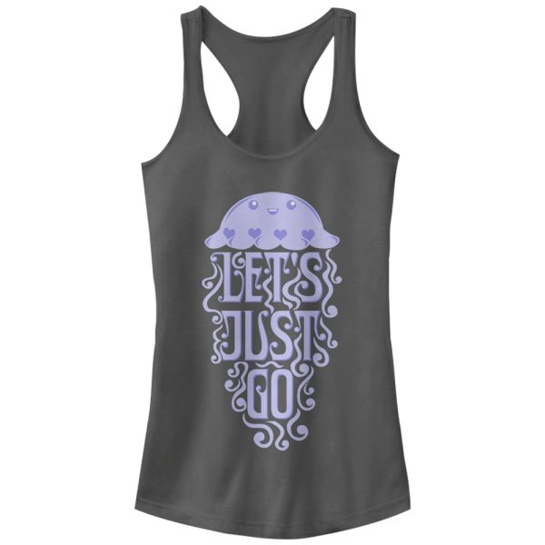 Junior_s Lost Gods Let_s Just Go Jellyfish Racerback Tank Top