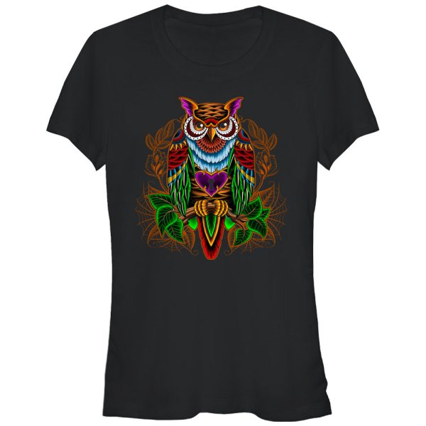 Junior_s Lost Gods Owl Heart Lock T-Shirt