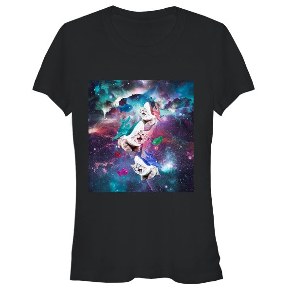 Junior_s Lost Gods Shark Kittens in Space T-Shirt