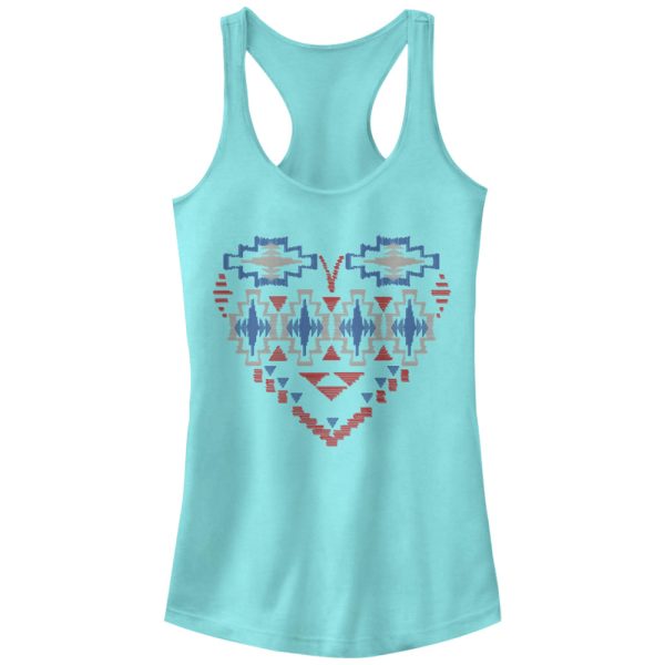 Junior_s Lost Gods Southwest Heart Racerback Tank Top