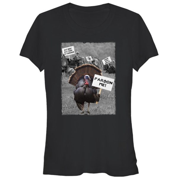 Junior_s Lost Gods Thanksgiving Turkey Pardon Me T-Shirt