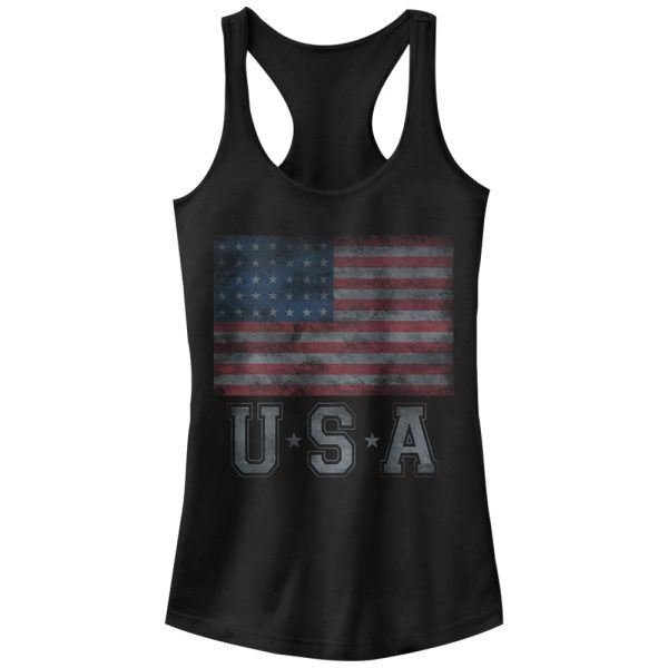 Junior_s Lost Gods USA Flag Stars Racerback Tank Top