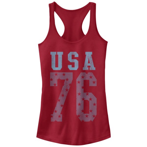 Junior_s Lost Gods USA Stars 76 Racerback Tank Top