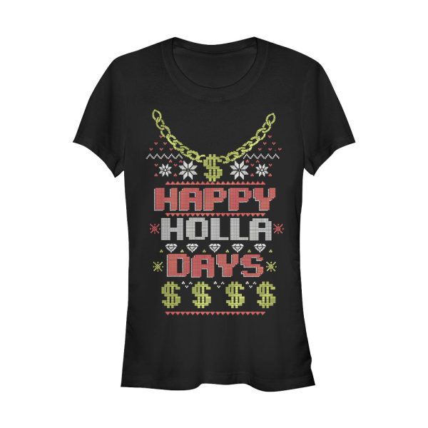 Junior_s Lost Gods Ugly Christmas Happy Holla Days T-Shirt