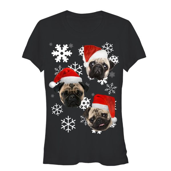 Junior_s Lost Gods Ugly Christmas Pug T-Shirt