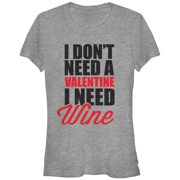 Junior_s Lost Gods Valentine Need Wine T-Shirt