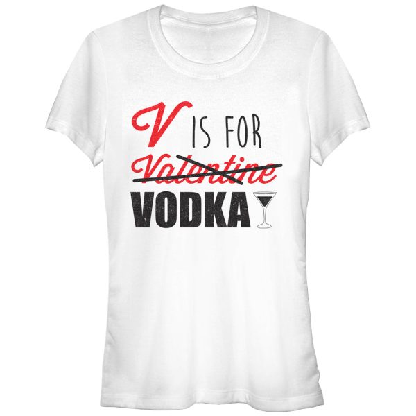 Junior_s Lost Gods Valentine V is For Vodka T-Shirt