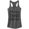 Junior_s Lost Gods Whiskey Tango Foxtrot Racerback Tank Top