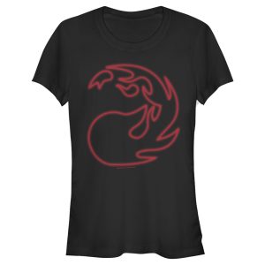Junior_s Magic The Gathering Mana Fireball Outline T-Shirt