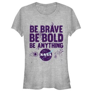 Junior_s NASA Be Be Bold Be Anything Space Doodles T-Shirt