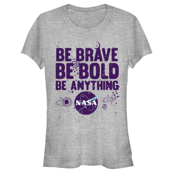 Junior_s NASA Be Be Bold Be Anything Space Doodles T-Shirt